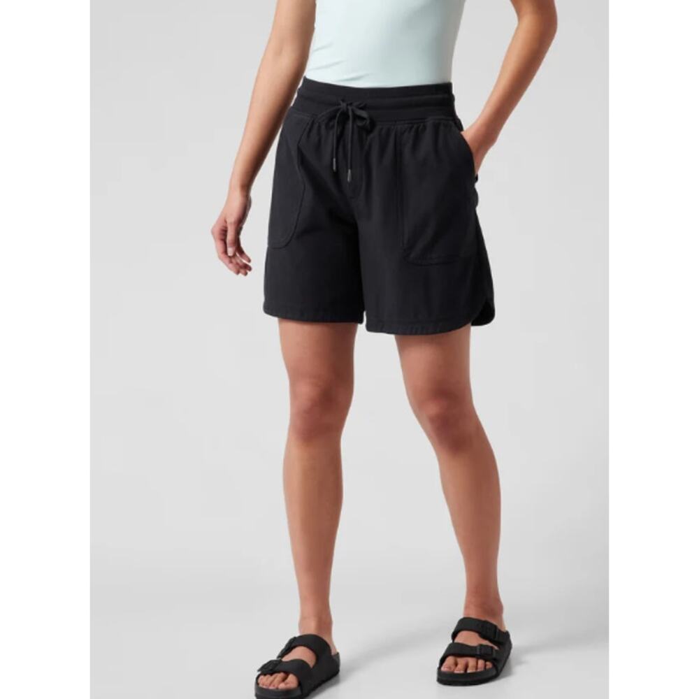 Athleta Black Athletic Drawstring Shorts